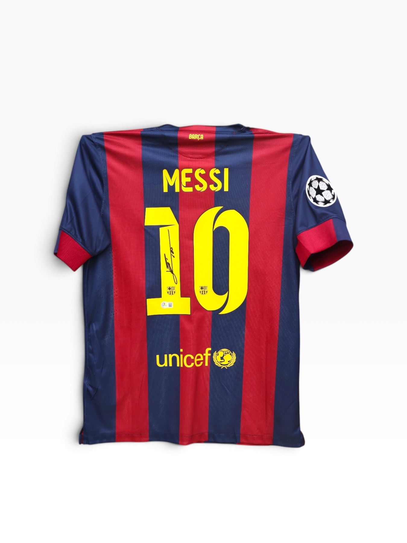 Jersey Messi Autografiado Barcelona
