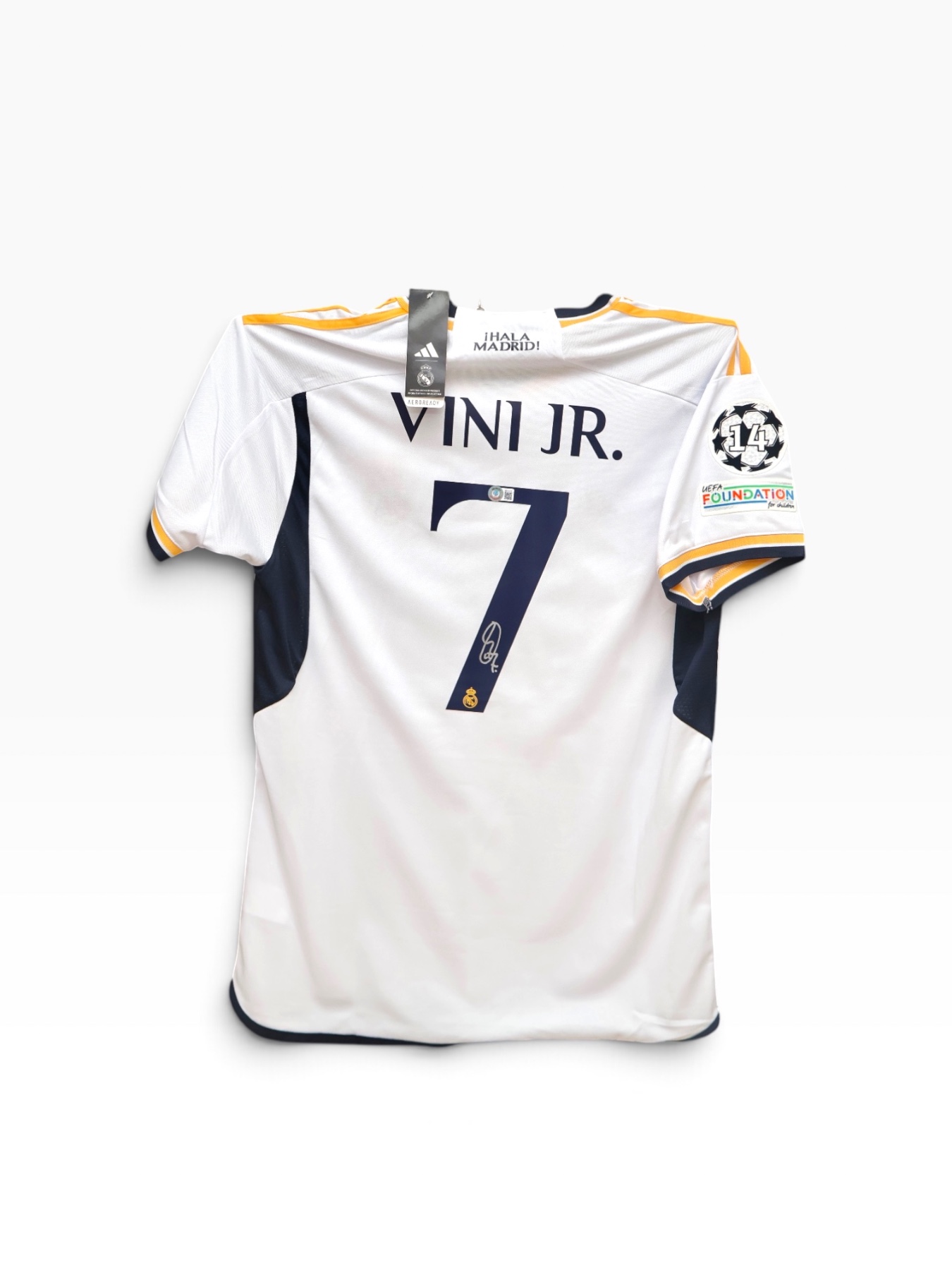 Jersey Vini Jr. Autografiado Real madrid